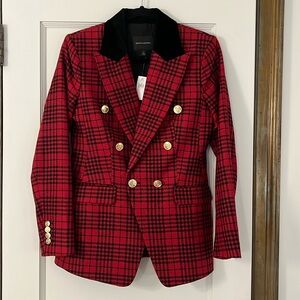 Banana Republic plaid blazer
